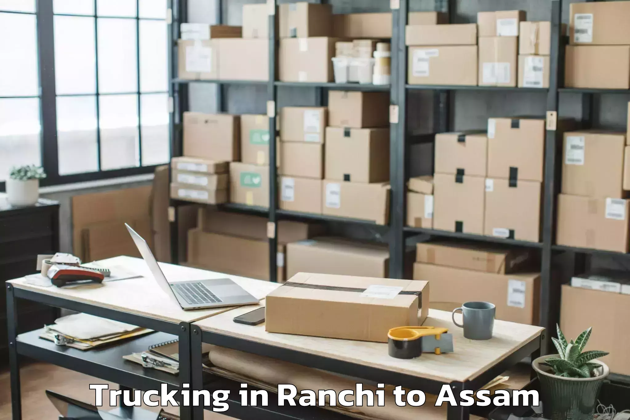 Hassle-Free Ranchi to Dibrugarh Trucking